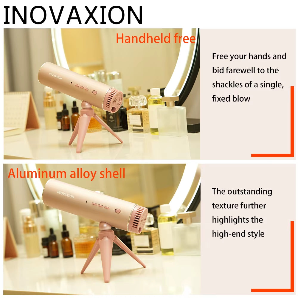 Hands-Free Foldable 1200W High-Speed Pet Hair Dryer Stand 110,000RPM Low-Noise Blower for Dogs/Cats & Clothes Adjustable Tube