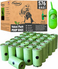 Premium Dog Waste Bags with Dispenser - 576 Unscented Bags in 32 Refill Rolls for Efficient Pet Cleanup