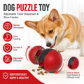 Engaging Interactive Treat Dispensing Tumbler Toy for Cats and Dogs - Adjustable Slow Feeder Puzzle for Endless Fun!