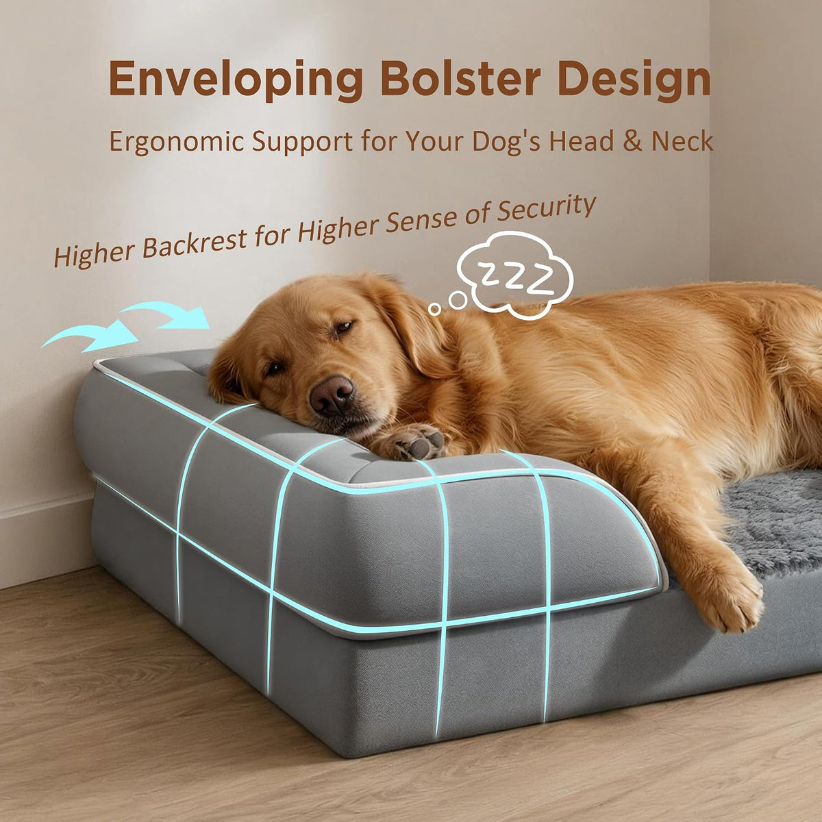 Premium Waterproof Orthopedic Dog Bed for Extra Large Breeds