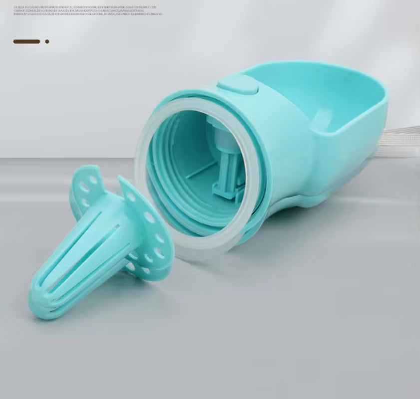 3 in 1 Portable Plastic Water Bottle for Dogs Outdoor Use Puppy Pet Travel Dog Drinking & Food Container Dispenser Bowl