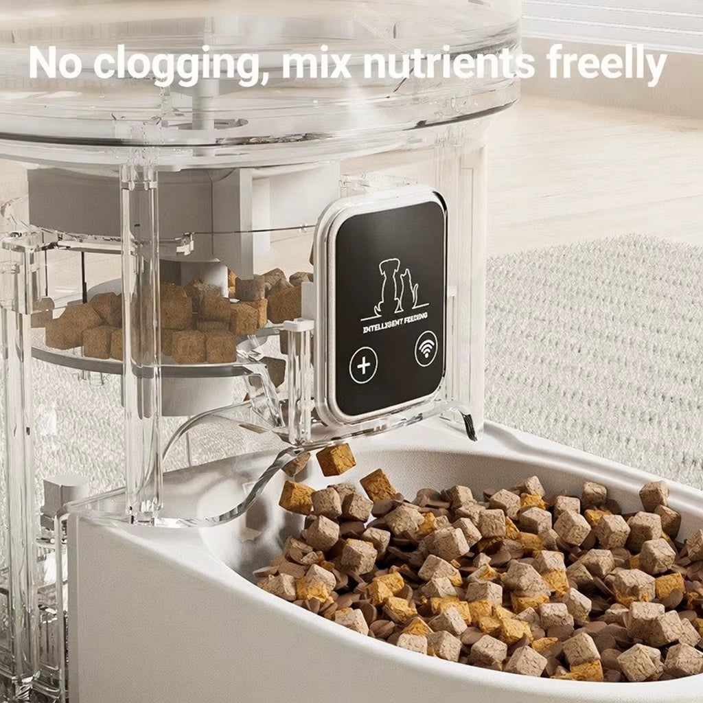 Revolutionary Smart Automatic Pet Feeder with WiFi Camera - Customizable & Eco-Friendly Food Dispenser