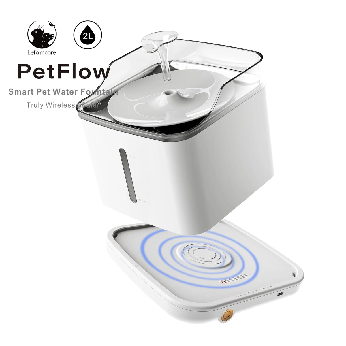 Elevate Your Pet's Hydration with Our Stylish Automatic Stainless Steel Water Fountain – Rechargeable 2L Dispenser for Cats & Dogs