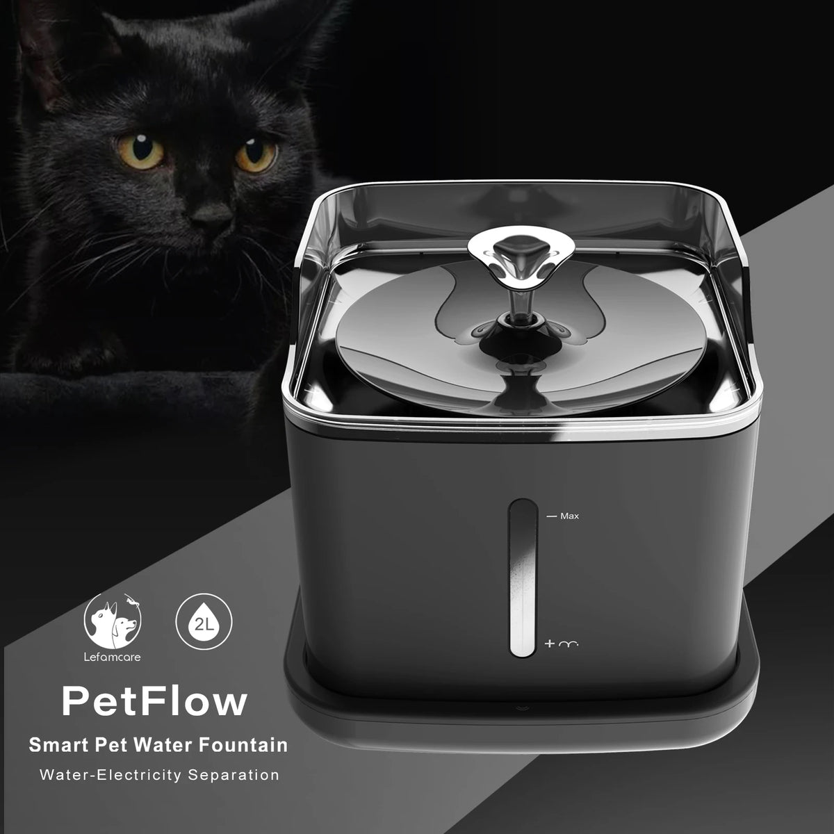 Elevate Your Pet's Hydration with Our Stylish Automatic Stainless Steel Water Fountain – Rechargeable 2L Dispenser for Cats & Dogs