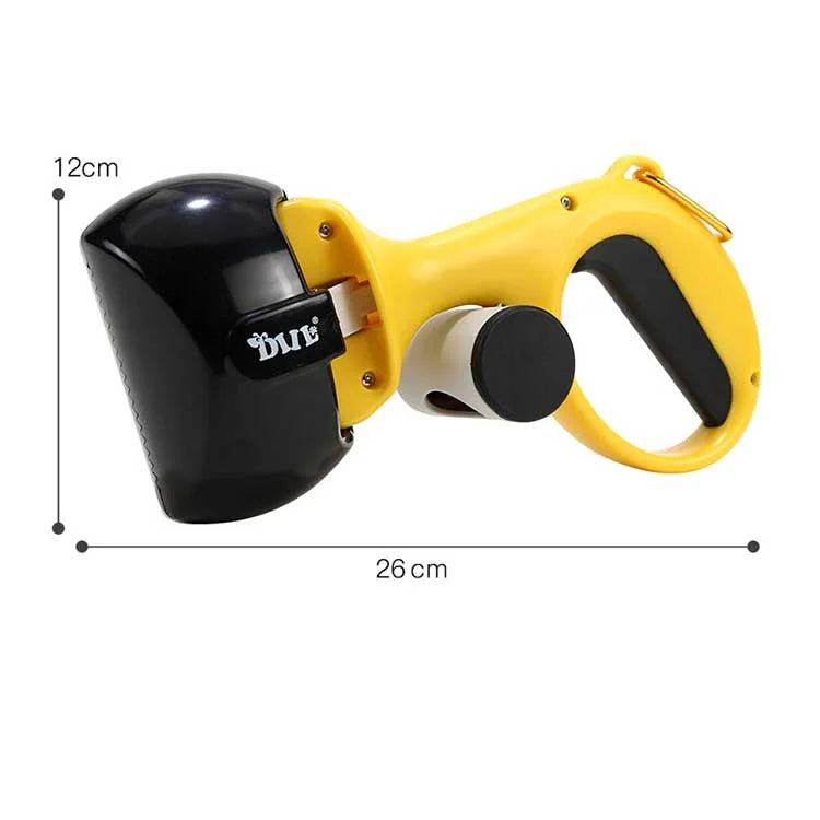 Eco-Friendly Dog Poop Scooper with Convenient Bag Dispenser – Essential Outdoor Cleaning Tool for Pet Owners