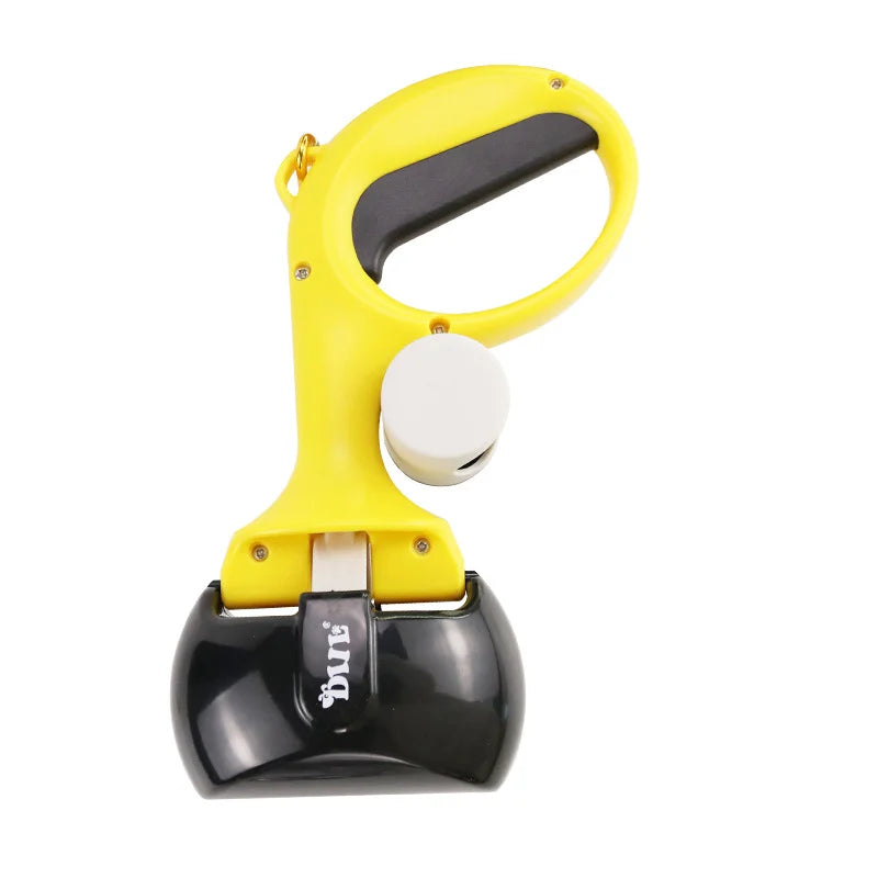 Eco-Friendly Dog Poop Scooper with Convenient Bag Dispenser – Essential Outdoor Cleaning Tool for Pet Owners