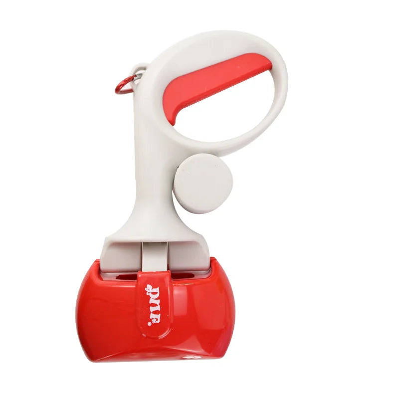 Eco-Friendly Dog Poop Scooper with Convenient Bag Dispenser – Essential Outdoor Cleaning Tool for Pet Owners