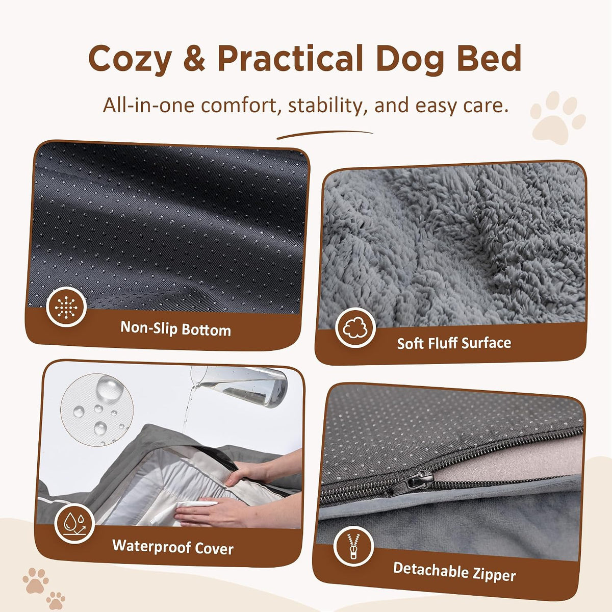 Premium Waterproof Orthopedic Dog Bed for Extra Large Breeds