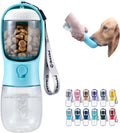 Portable Dog Water Bottle with Food Container and Filtration System for Travel