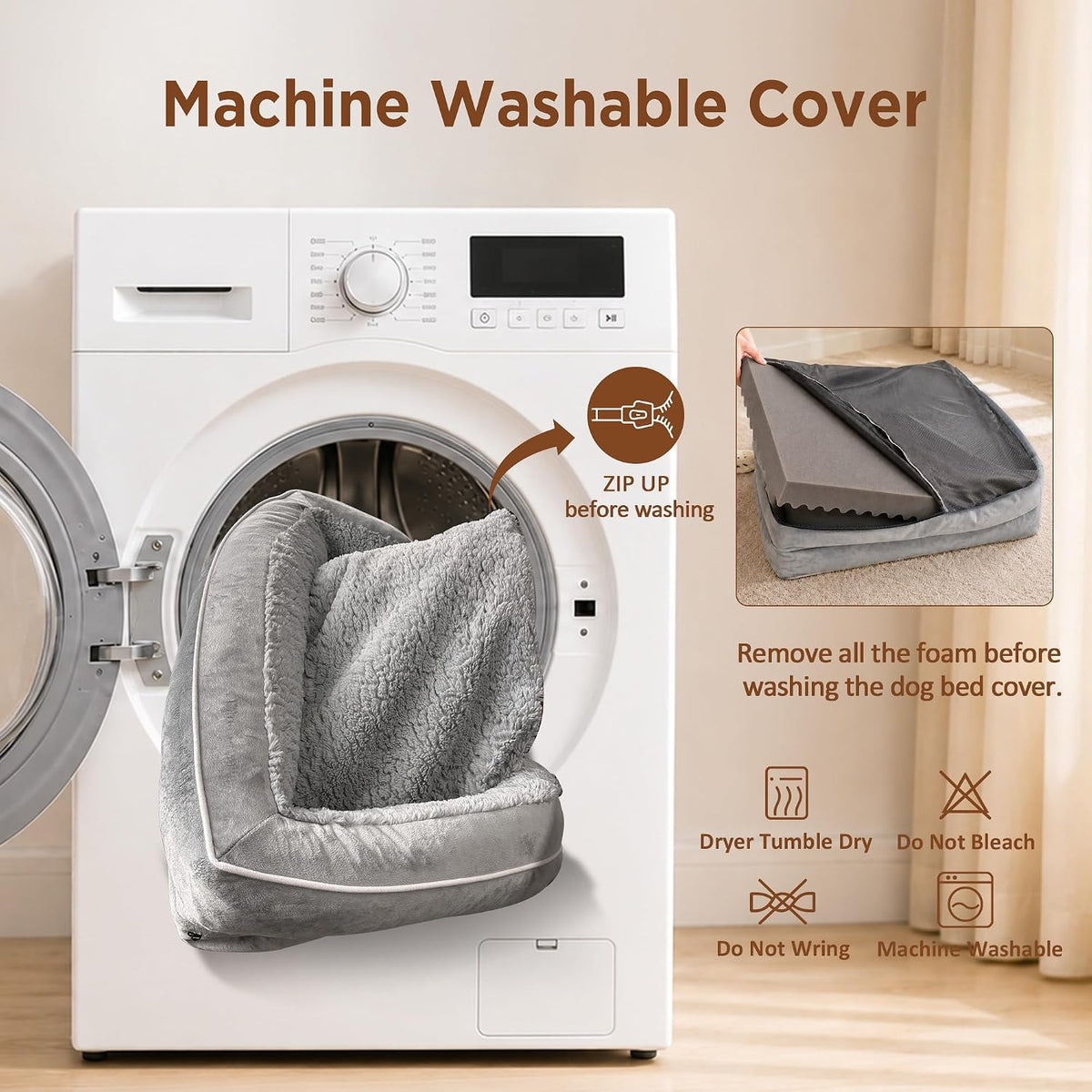 Premium Waterproof Orthopedic Dog Bed for Extra Large Breeds