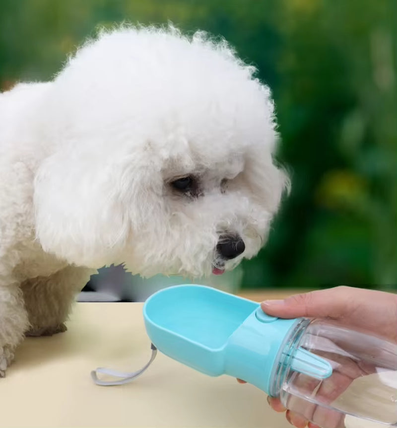 3 in 1 Portable Plastic Water Bottle for Dogs Outdoor Use Puppy Pet Travel Dog Drinking & Food Container Dispenser Bowl