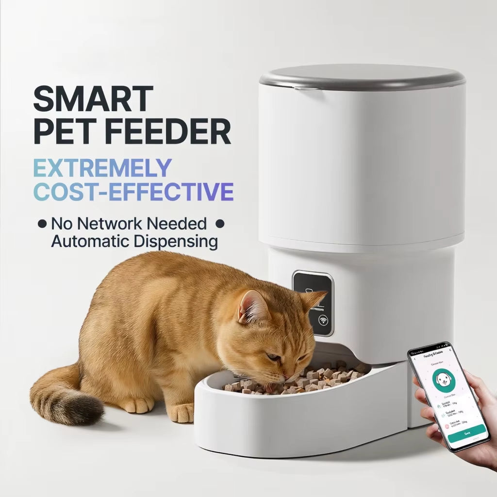 Revolutionary Smart Automatic Pet Feeder with WiFi Camera - Customizable & Eco-Friendly Food Dispenser